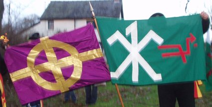 [Welsh Separatist flags]